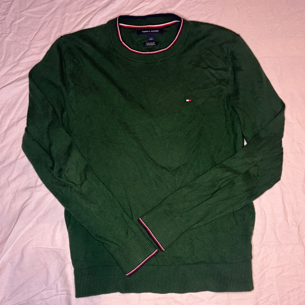 Tommy Hilfiger Green Knit Sweater